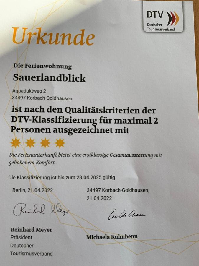 Ferienwohnung Sauerlandblick Goldhausen Buitenkant foto